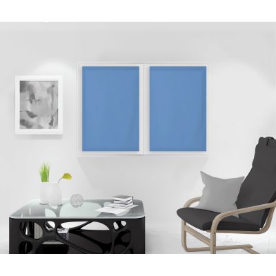 Paire de brise bise 60x90 cm dolly bleu - Bleu