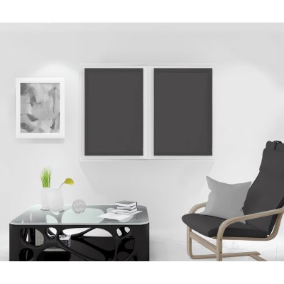 Paire de brise bise 70x90 cm dolly anthracite - Anthracite