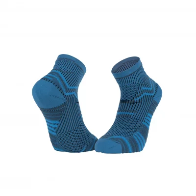 BV SPORT Paire de chaussettes basses  trail ultra bleu indigo