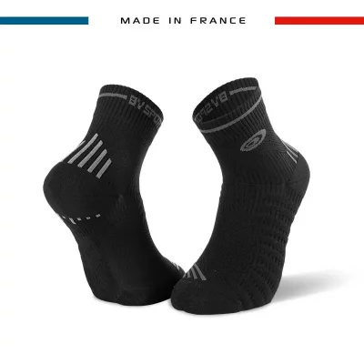 BV SPORT Paire de chaussettes  marathon noir gris