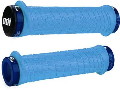 ODI Paire de grips  troy lee designs signature mtb bleu 130 mm