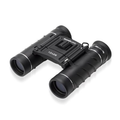 ONECONCEPT Paire de jumelles - - 12x26 - r&eacute;glage + 3 dioptries - Verre optique BAK7 - 231g - Noir
