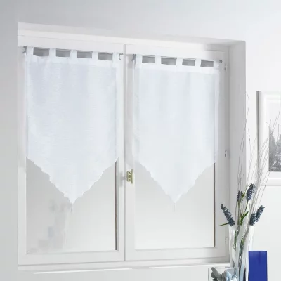 Paire voilage lissea - 2 x 45 x 90