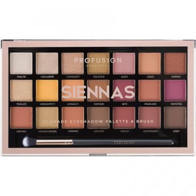PROFUSION COSMETICS Palette Ombres A Paupieres Siennas 21 Teintes 
