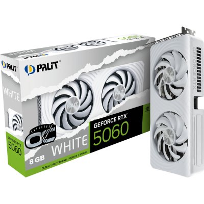 PALIT  GeForce RTX 5060 White OC NVIDIA 8 Go GDDR7