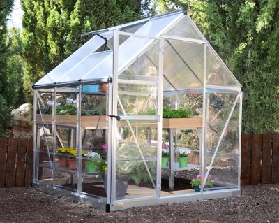 PALRAM -canopia - Serre de jardin Hybrid 3.4m&sup2; Argent