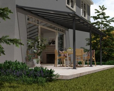 PALRAM  - pergola 18.3m&sup2; gris anthracite 704351 - olympia 704351