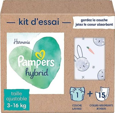 PAMPERS  Couches Hybride Harmonie 15uts