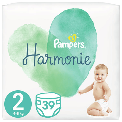PAMPERS  Harmonie T2 4-8kg 39 couches