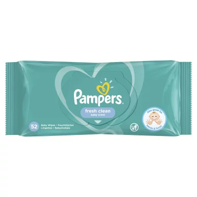 PAS DE MARQUE PAMPERS Lingettes b&eacute;b&eacute; FRESHCLEAN - 52 lingettes