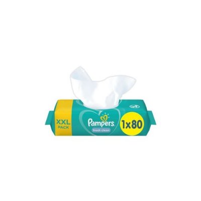 PAMPERS  Lingettes B&eacute;b&eacute; - FRESHCLEAN - Lot de 1 x 80 lingettes