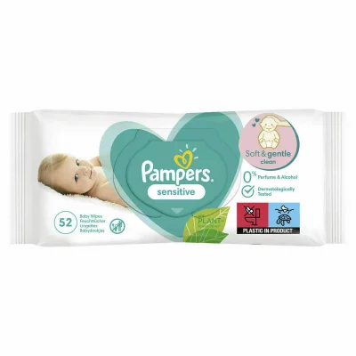 PAMPERS  Lingettes humides Sensitive, paquet de recharge