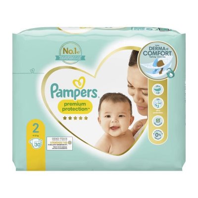 PAMPERS  Premium Protection Couches Taille 2 30 unit&eacute;s