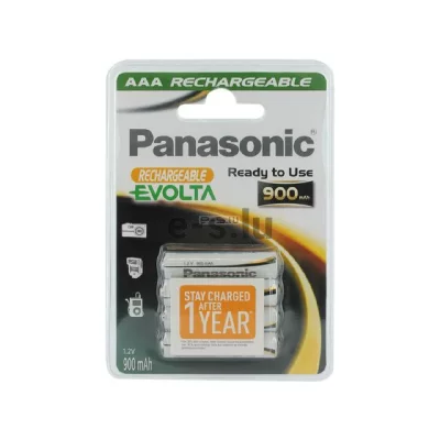 PANASONIC  4 Piles Rechargeables AAA / HR03 900mAh 
