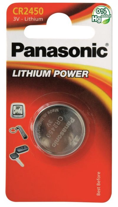 PANASONIC  CR-2450EL/1B, Batterie