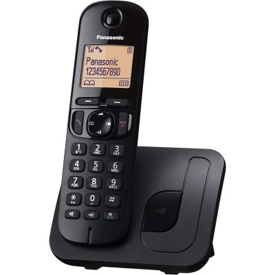 PANASONIC  Dect Lcd 1.6&acute;&acute; Wireless Landline Phone Noir