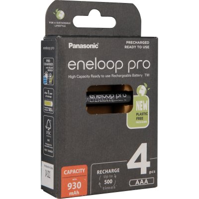 PANASONIC  Eneloop Pro 4 Batteries LR3 (AAA) 930mAh (Ready to use)