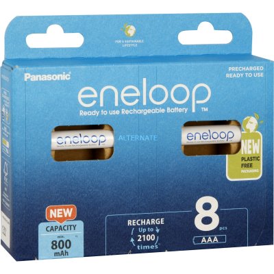 PANASONIC  HR03 Pile rechargeable LR3 (AAA) NiMH 800 mAh 1.2 V 8 pc(s)