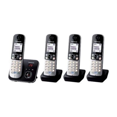PANASONIC  KX-TG6824GB NOIR QUATTRO AVEC R&Eacute;PONDE&hellip;