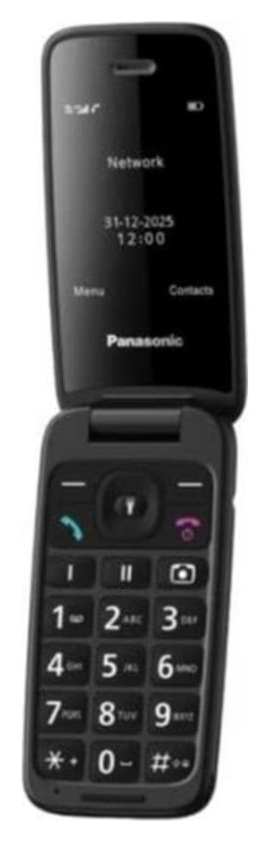 PANASONIC  KX-TU410 Téléphone Portable 4G à Clapet, Noir