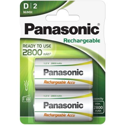 PANASONIC  Lot de 6 Blisters de 2 Piles Rechargeables R2U D/HR20 2800Ni-MH - 1,2V