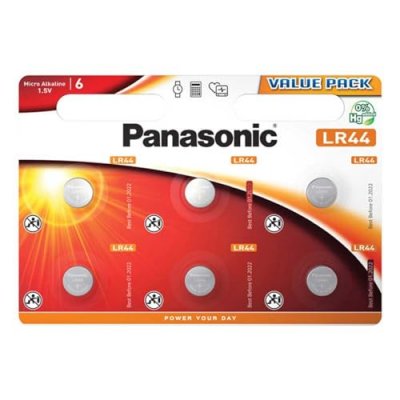 PANASONIC  LR44 1,5 V Lot de 6) montre et calculatrice Article neuf