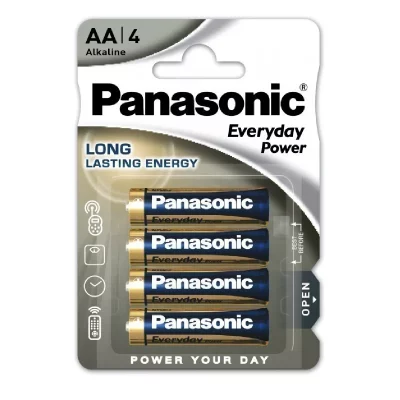 Panasonic LR6EPS/4BP Pile alcaline jetable pour Appareil &eacute;lectronique