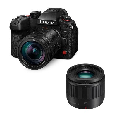 PANASONIC  lumix gh7 noir + objectif g 12-60mm f2.8-4 + g 25mm f1.7