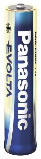 PANASONIC  Piles 1x2 Evolta Lr 03 Micro Lr03ege/2bp One Size Blue