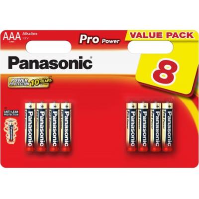 PANASONIC  Pro Power Lr 03 Micro Alkaline Batteries 8 Units