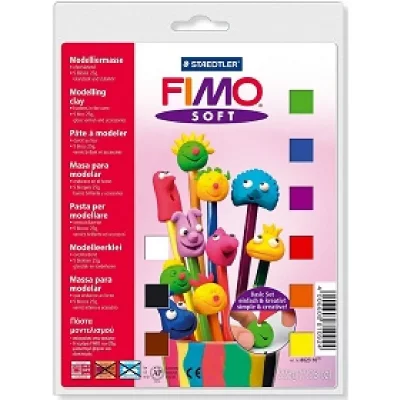 FIMO PANDURO Coffret de 12 pi&egrave;ces  de base n&deg;1 - &Agrave; partir de 8 ans