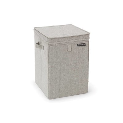 BRABANTIA Panier &agrave; linge  empilable gris 35 Litres