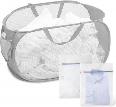VENDOS85 Panier &Agrave; Linge Pliable 58l Avec 2 Sacs Transparents
