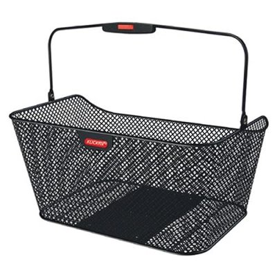 KLICKFIX Panier ar acier maille city 20l noir 40x20x30 cm (avec fix korbklip)