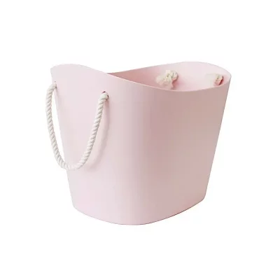 HACHIMAN Panier balcolore - l 27 &times; l 40 &times; h 31 cm - rose