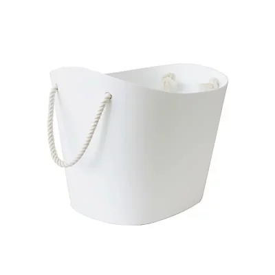 HACHIMAN Panier de rangement Balcolore m  Blanc - Blanc