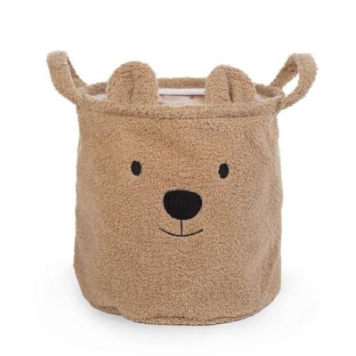 CHILDHOME Panier de rangement Teddy beige (30 x 30 cm)