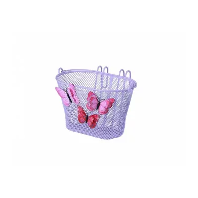 BASIL Panier de velo avant ou arriere  jasmin butterfly junior lila