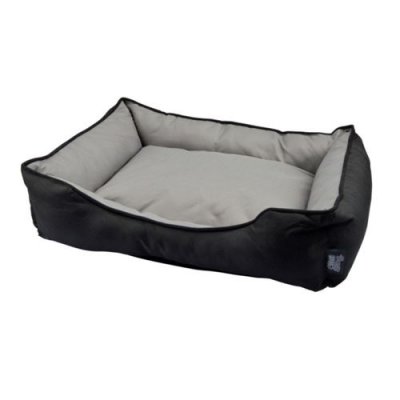 LOVE STORY Panier Rectangle 55cm - Noir Et Gris - Pour Chien