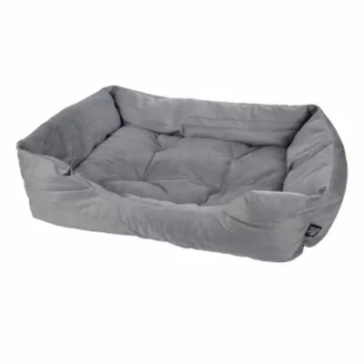 LOVE STORY Panier Rectangle Pour Animaux "Python" - Gris - L 65 X L 52 Cm