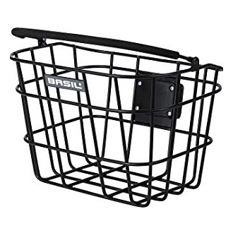 BASIL Panier v&eacute;lo  Bremen noir mat en aluminium (vendu sans fixation)