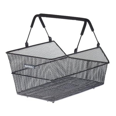 BASIL Panier v&eacute;lo  Cento en acier noir (compatible syst&egrave;me de fixatio