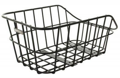 BASIL Panier V&eacute;lo  Cento en aluminium noir pour porte bagage