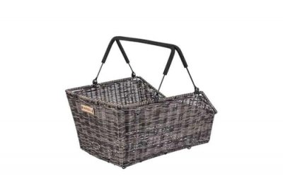 BASIL Panier v&eacute;lo  Cento en rotin (compatible syst&egrave;me de fixation MIK
