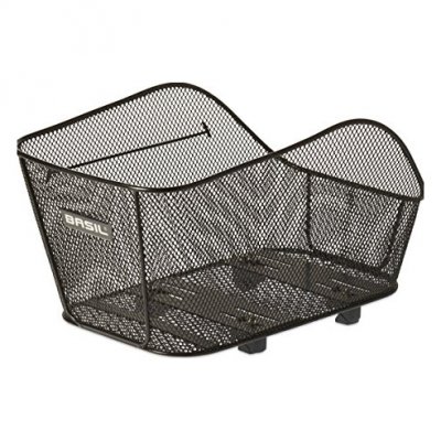 BASIL Panier V&eacute;lo  Icon M en acier noir pour VAE et e-bike fixation su