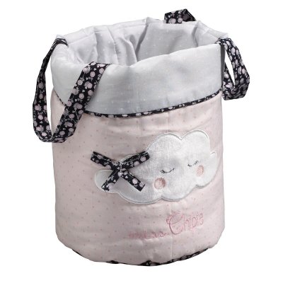 SAUTHON Pani&egrave;res gigognes en tissu en Coton polyurethane Rose