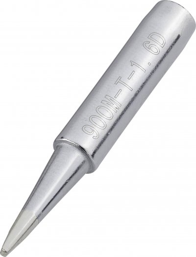 TOOLCRAFT Panne de fer &agrave; souder forme de burin Taille de la panne 1.6 mm Longueur de la panne 17 mm Contenu