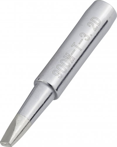 TOOLCRAFT Panne de fer &agrave; souder forme de burin Taille de la panne 3.2 mm Longueur de la panne 17 mm Contenu
