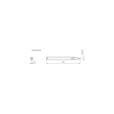 WELLER Panne de rechange 0.8mm  WHS 40