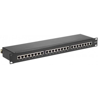 GENERIQUE Panneau 19" 1u 24 Ports Cat6 Stp Connecteurs Autod&eacute;nudants